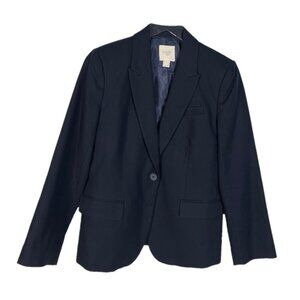 J. Crew Navy Suiting Blazer Jacket Size 8
